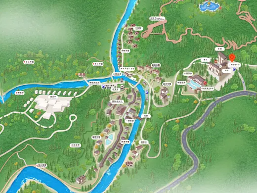 鸡西结合景区手绘地图智慧导览和720全景技术，可以让景区更加“动”起来，为游客提供更加身临其境的导览体验。